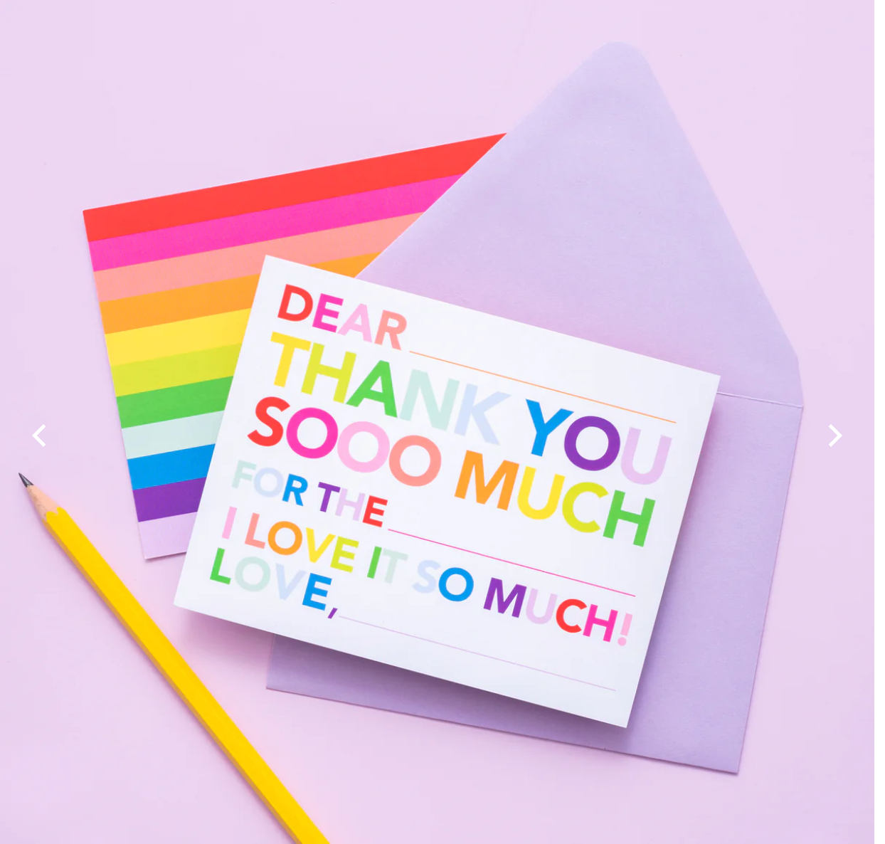Kids Fill In Thank You Notes